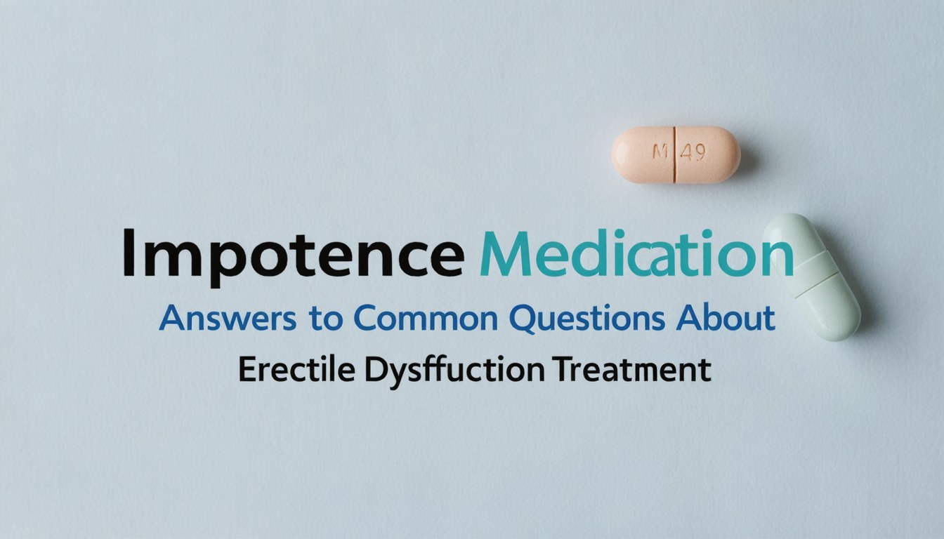 Doctor consulting a patient about impotence medication and erectile dysfunction treatment options